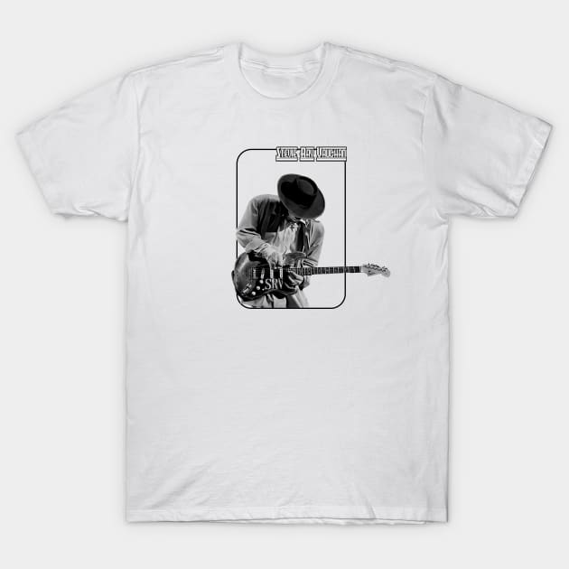 Stevie Black White T-Shirt by miocbjr